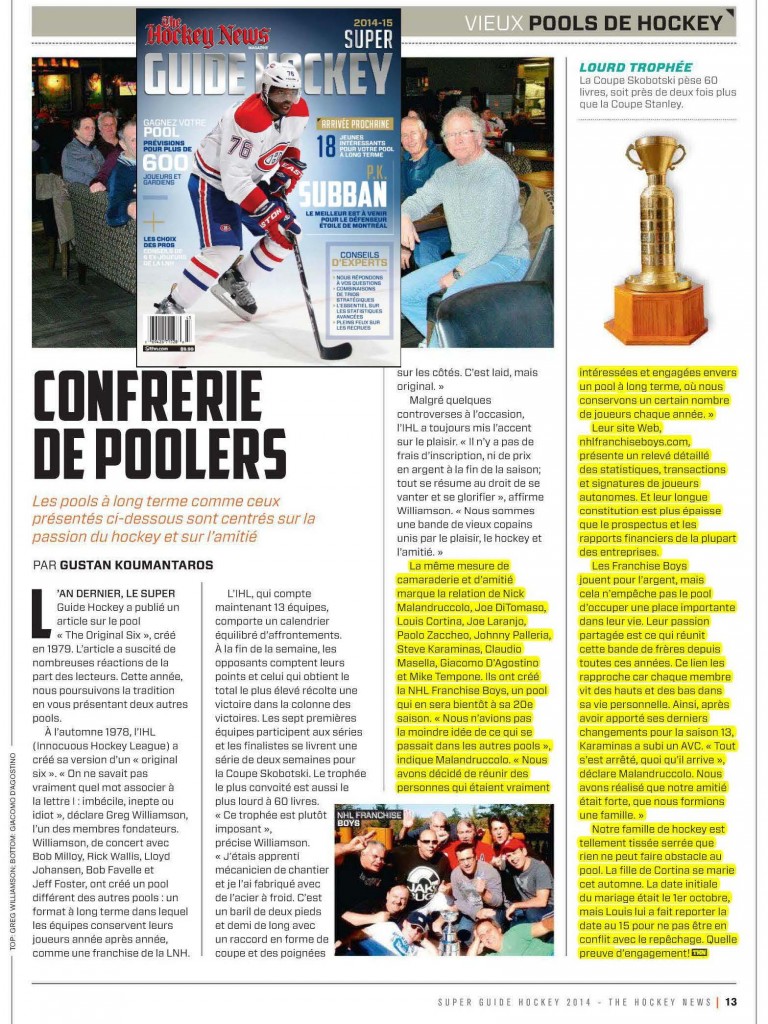 THN Guide Hockey 2014